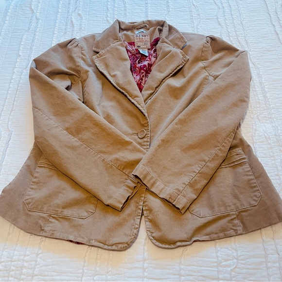 Old Navy Jackets & Blazers - Y2K Old Navy Women's Beige Blazer